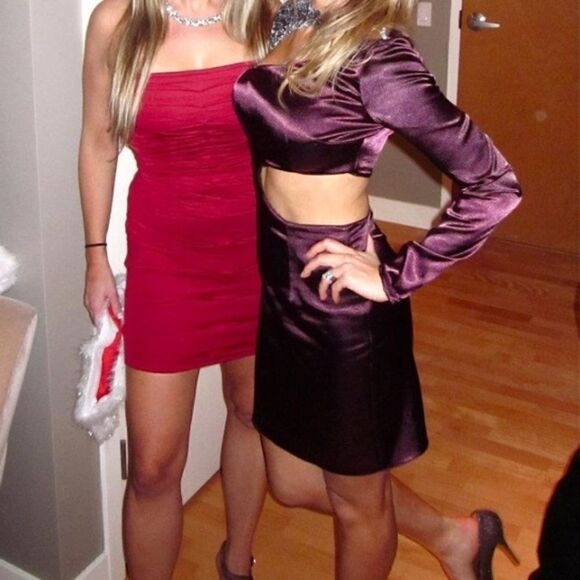 Red AKIRA bodycon dress sz Small - Picture 1 of 4
